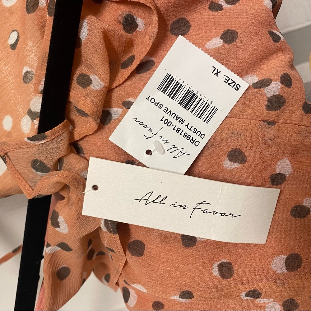 NEVER WORN - All In Favor Ruffle Cinch Dress - Picture 4 of 4